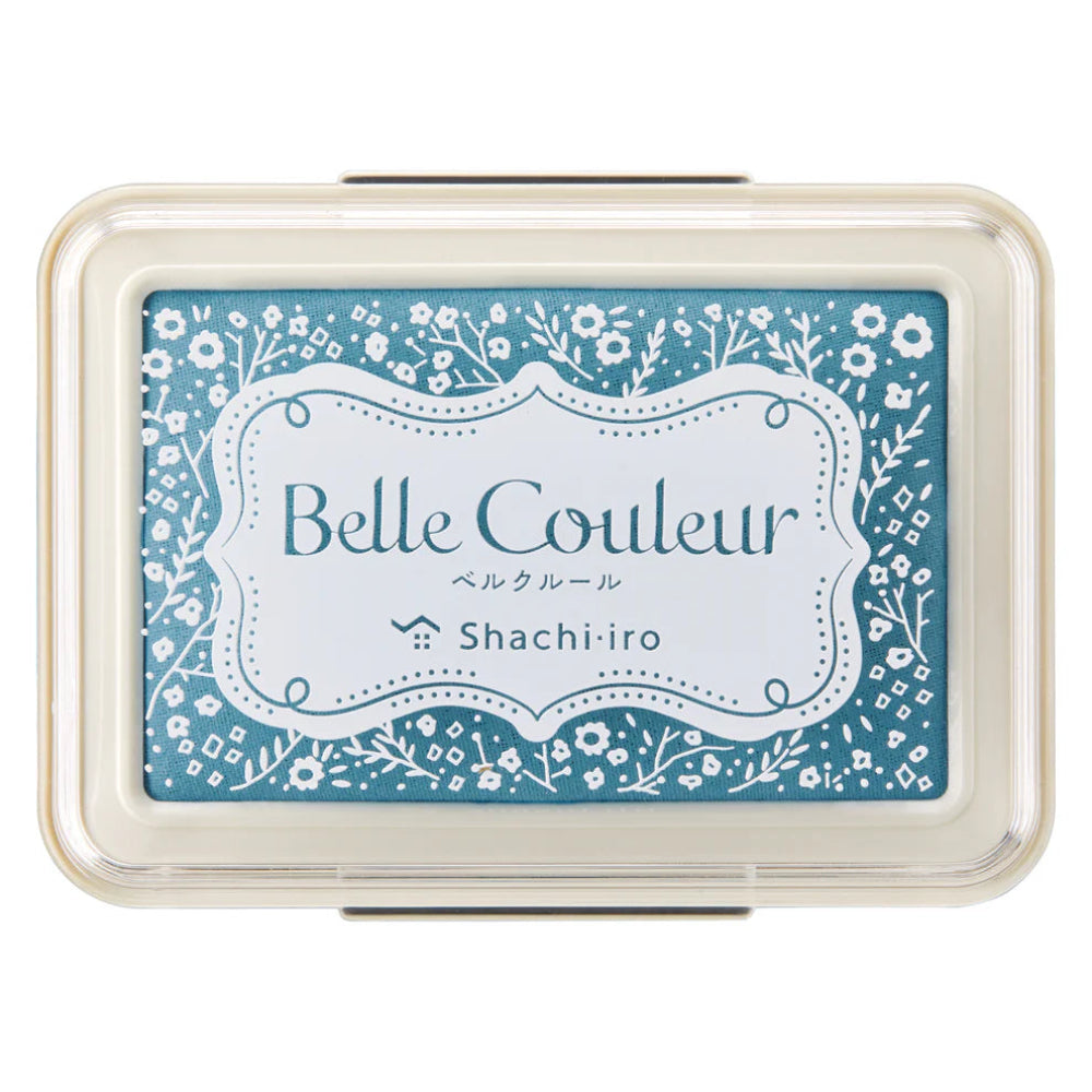 Rectangular ink pad with 'Belle Couleur' branding on a white background