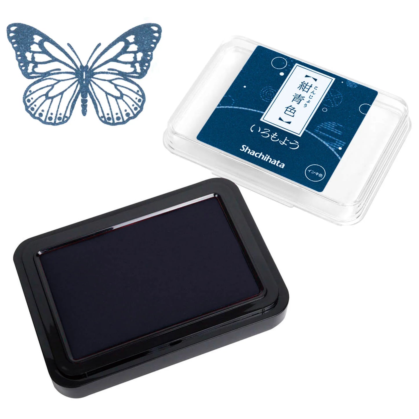 Shachihata Iromoyo Ink Pad - Dark Blue - M.Lovewell