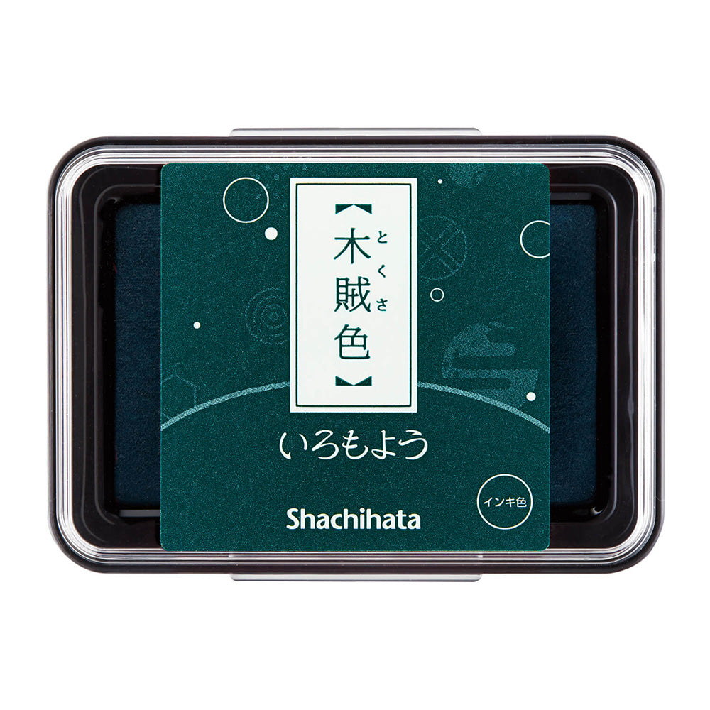 Shachihata Iromoyo Ink Pad - Dark Green - M.Lovewell