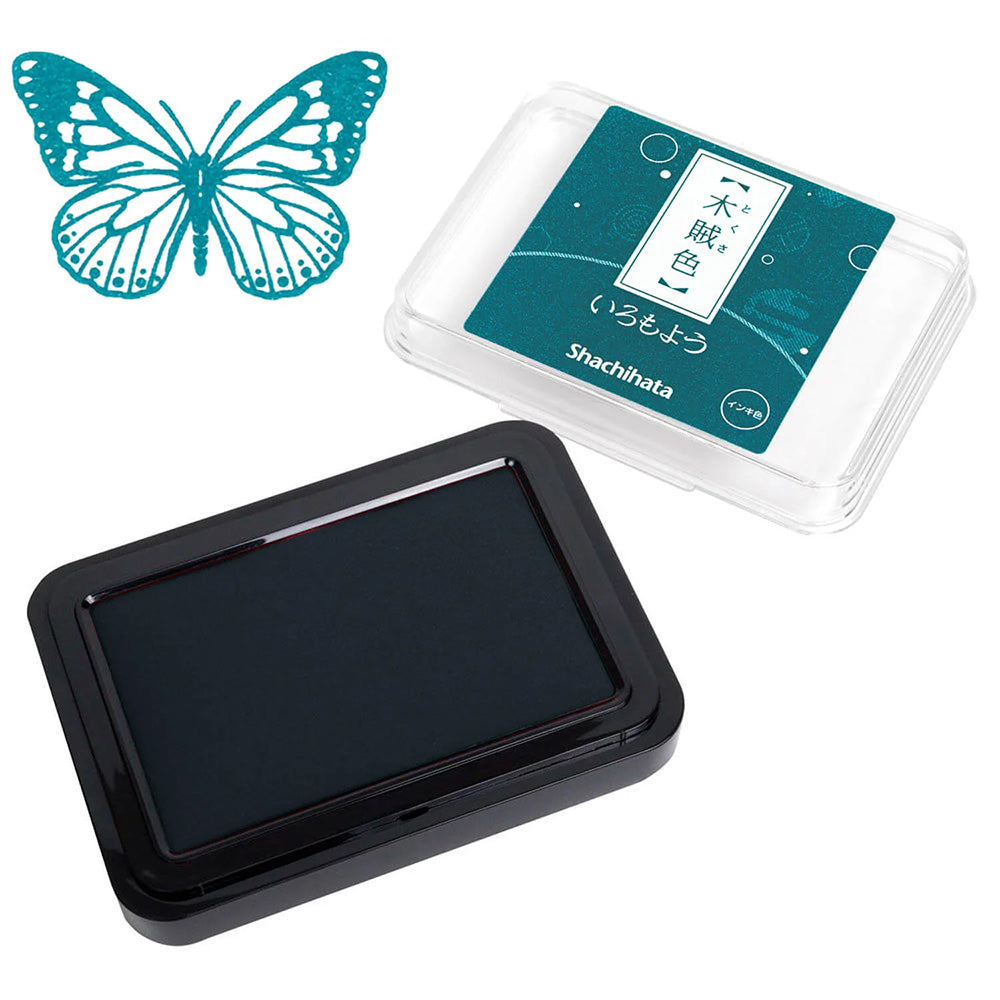 Shachihata Iromoyo Ink Pad - Dark Green - M.Lovewell