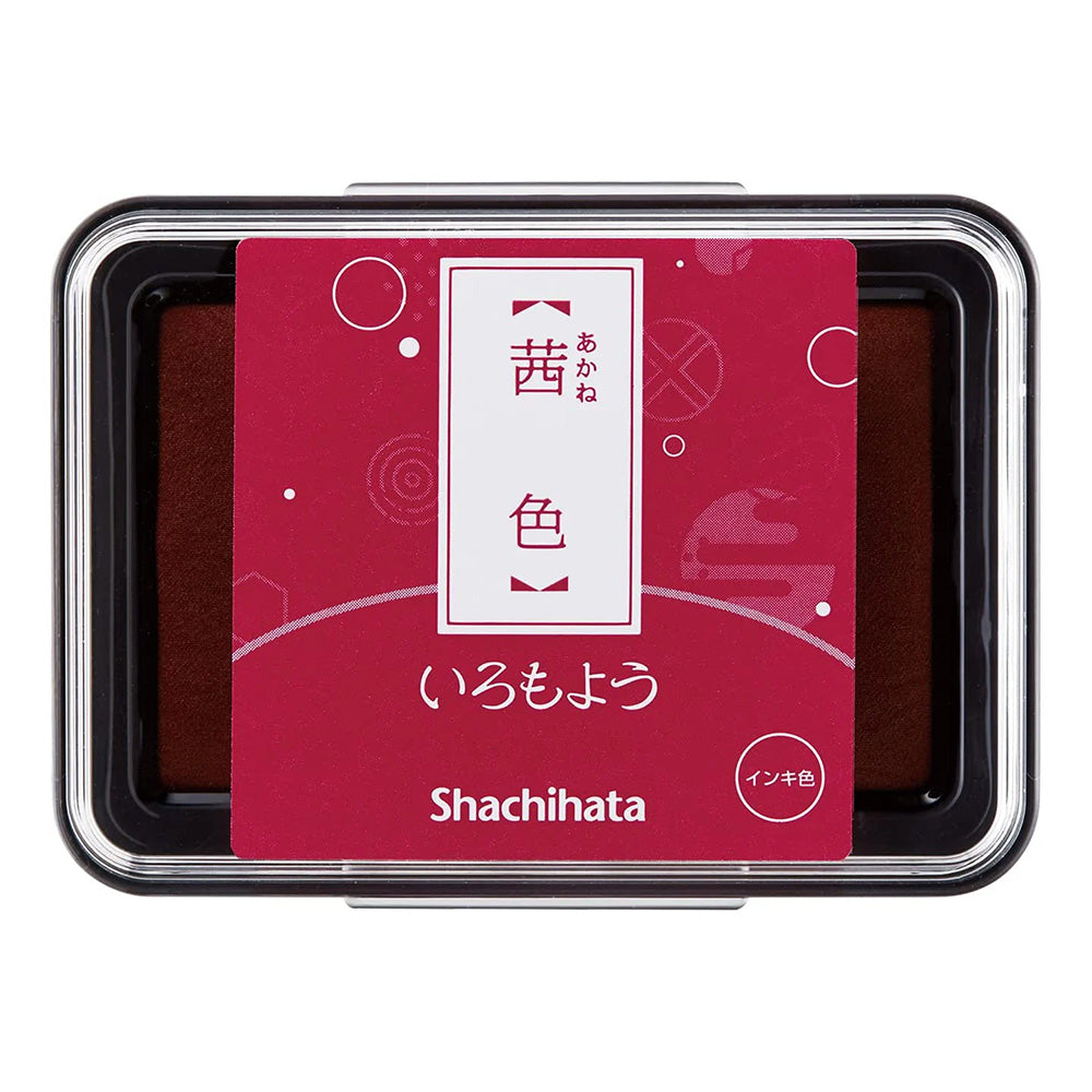 Shachihata Iromoyo Ink Pad - Dark Red - M.Lovewell