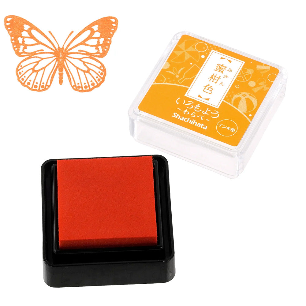 Shachihata Iromoyo Ink Pad Mini - Tangerine