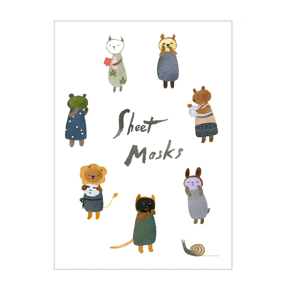 Skincare Sheet Masks Birthday Card