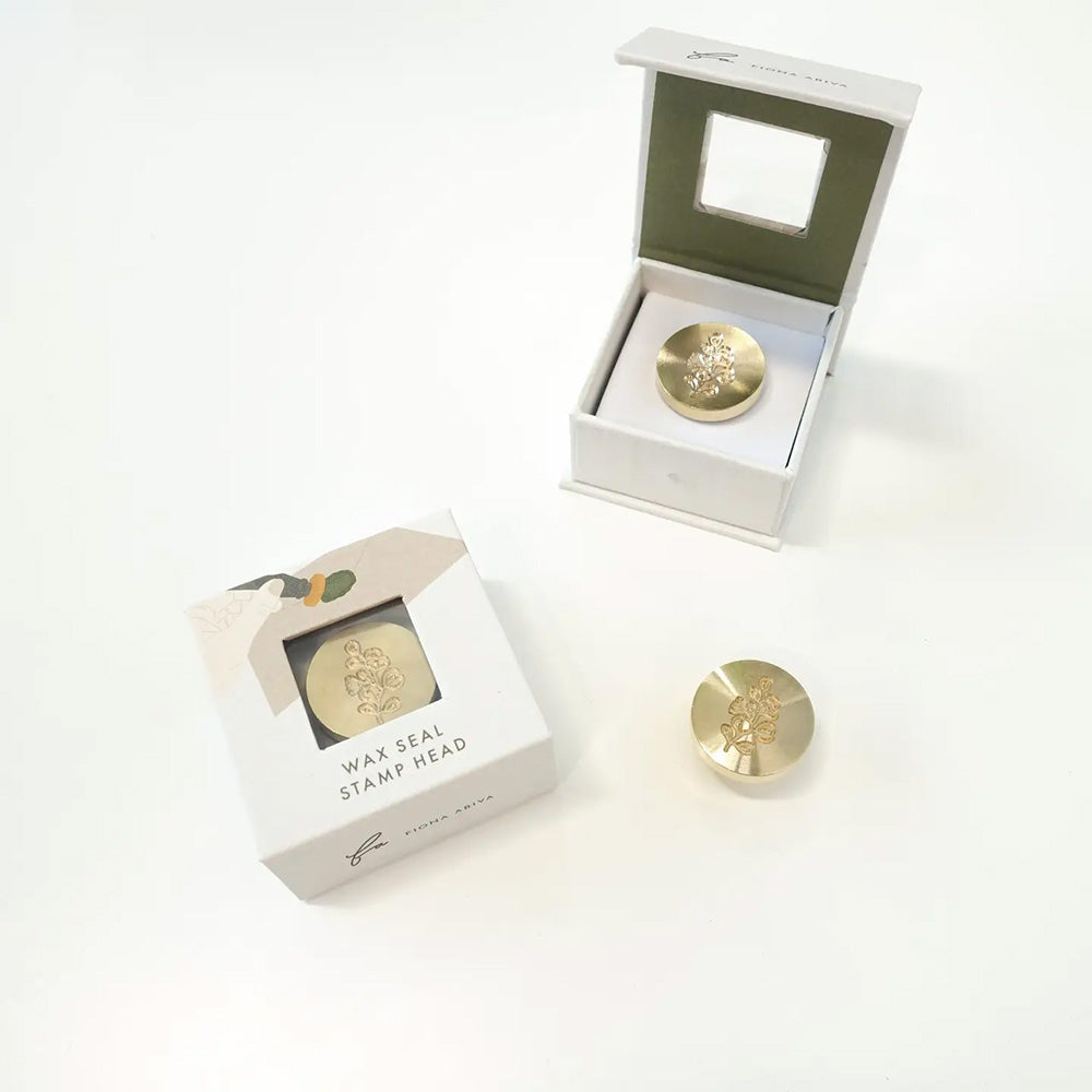 Silver Dollar Eucalyptus Wax Seal Stamp Head Only