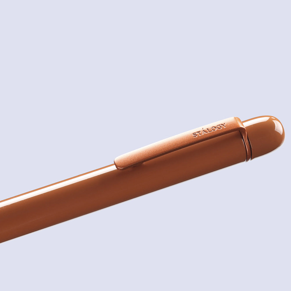 Stalogy Low- Viscosity Oil-Based Ink Ballpoint 0.5mm Pen Classic - Camel