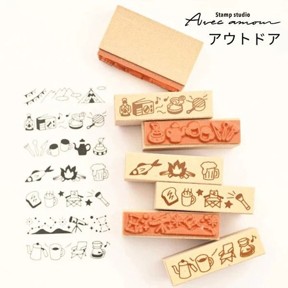 Stamp Studio Avec Amour - Border Stamp Set - Outdoors