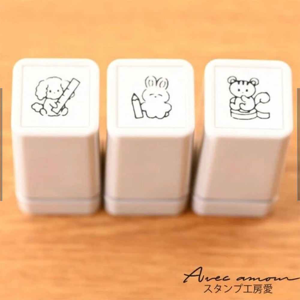 Stamp Studio Avec Amour - Mini Stamp Set of 3 - Animal