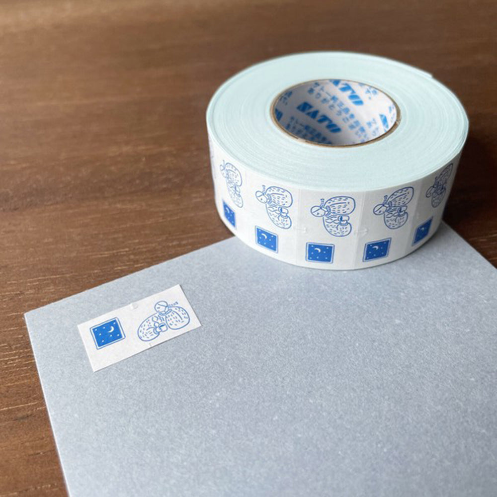 Stamp Marche Labeler Sticker Seal - Marl Chan - Coffee Blue