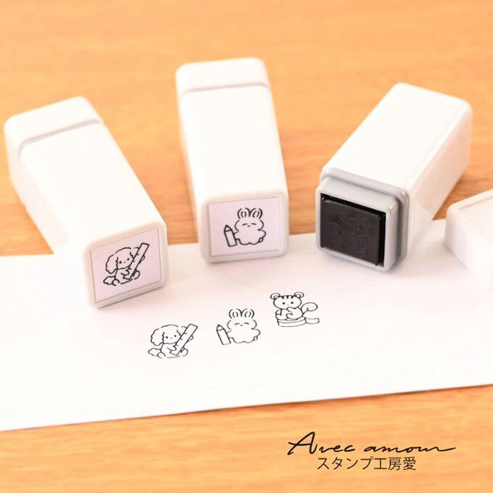 Stamp Studio Avec Amour - Mini Stamp Set of 3 - Animal