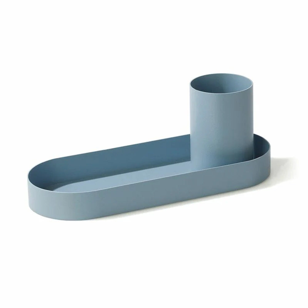 Steel Desk Organizer - Light Blue