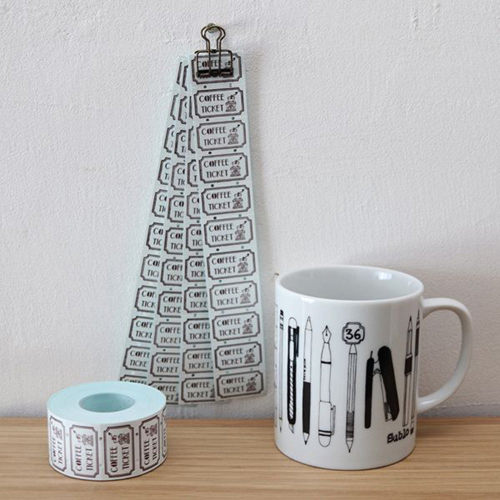 Sublo Sticker Seal Roll - Coffee Ticket