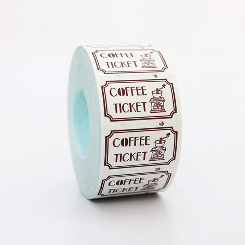 Sublo Sticker Seal Roll - Coffee Ticket
