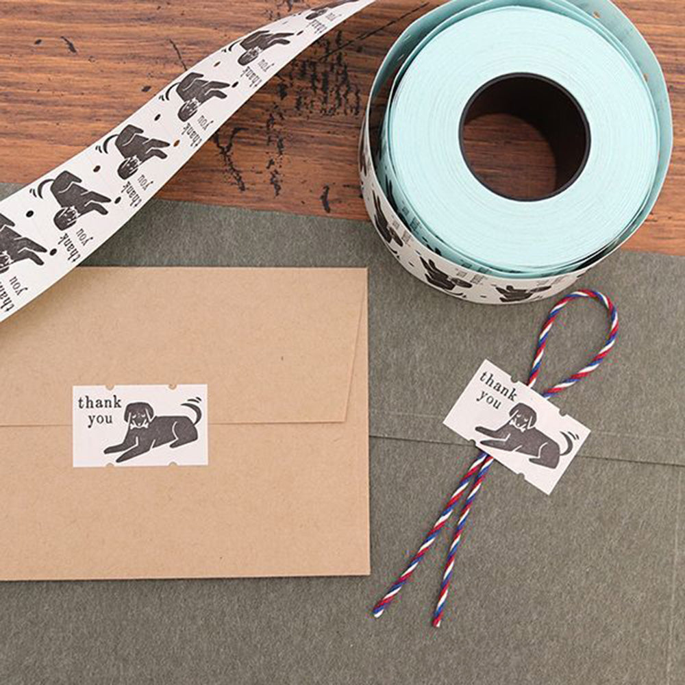 Sublo Sticker Seal Roll - Thank You Dog