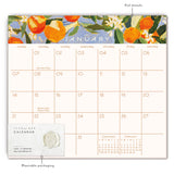 Sunny Oranges Seedlings 2024 Calendar Pad