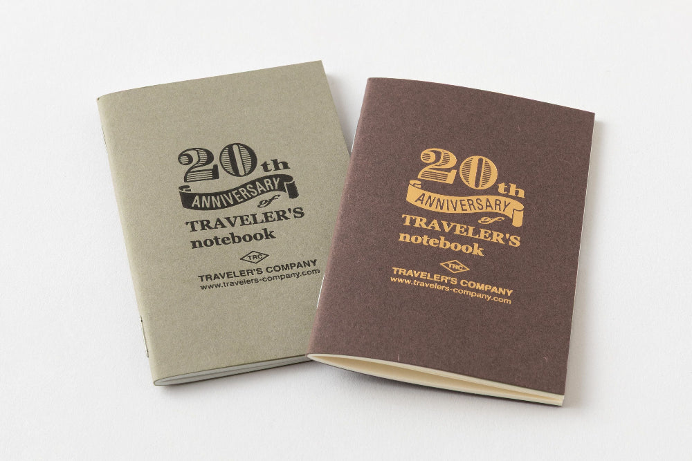 TRAVELER'S COMPANY ノート TRAVELER'S Notebook — Card Size 20th Anniversary - Black Set – M
