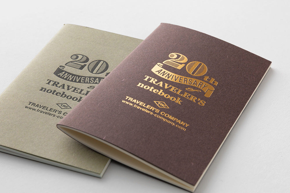 TRAVELER'S Notebook — Card Size 20th Anniversary - Brown Set – M