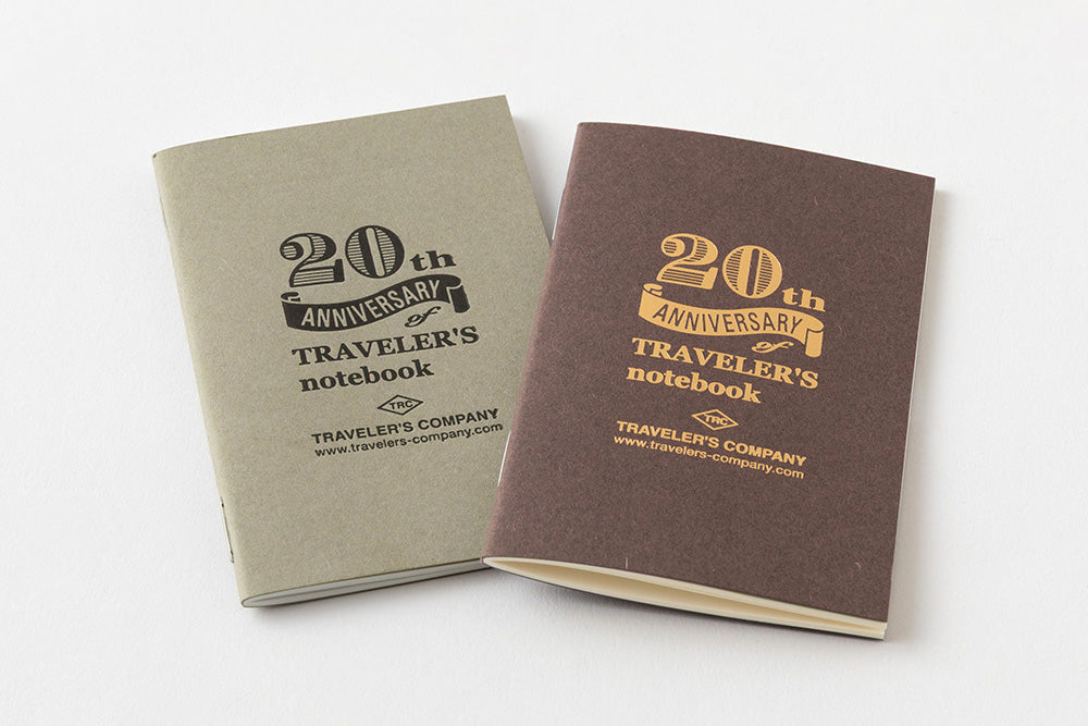 TRAVELER'S Notebook — Card Size 20th Anniversary - Brown Set – M