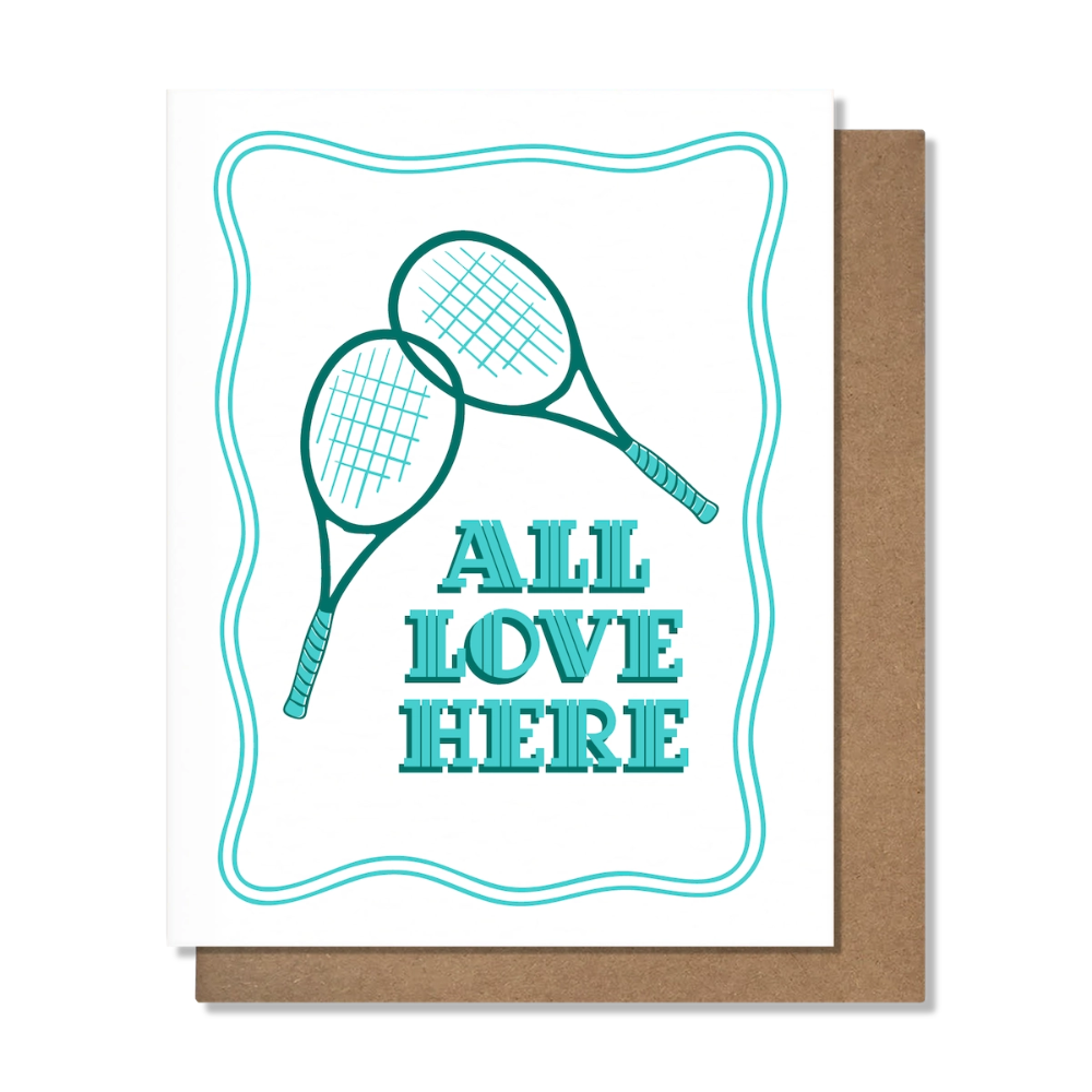 Tennis Love Card - M.Lovewell