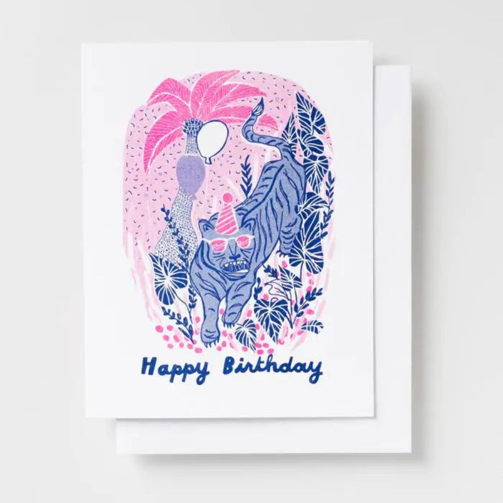Tiger Birthday Card - M.Lovewell