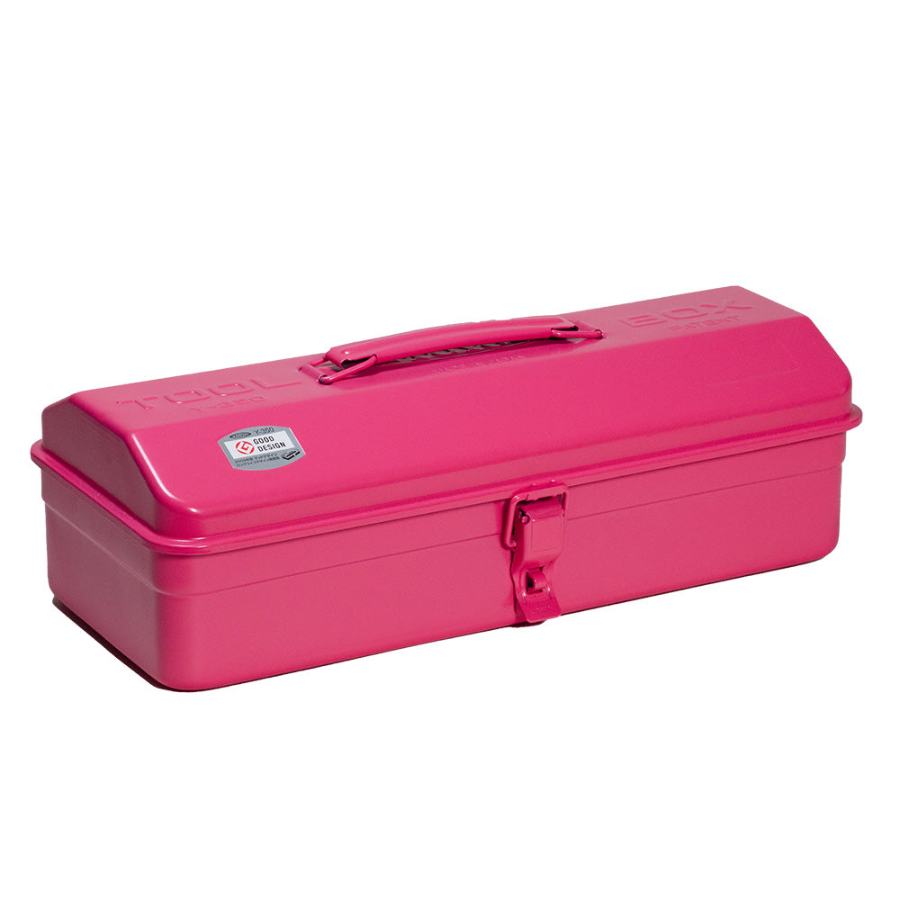 Toyo Steel Tool Box With Top Handle + Camber Lid - Y-350 - Pink