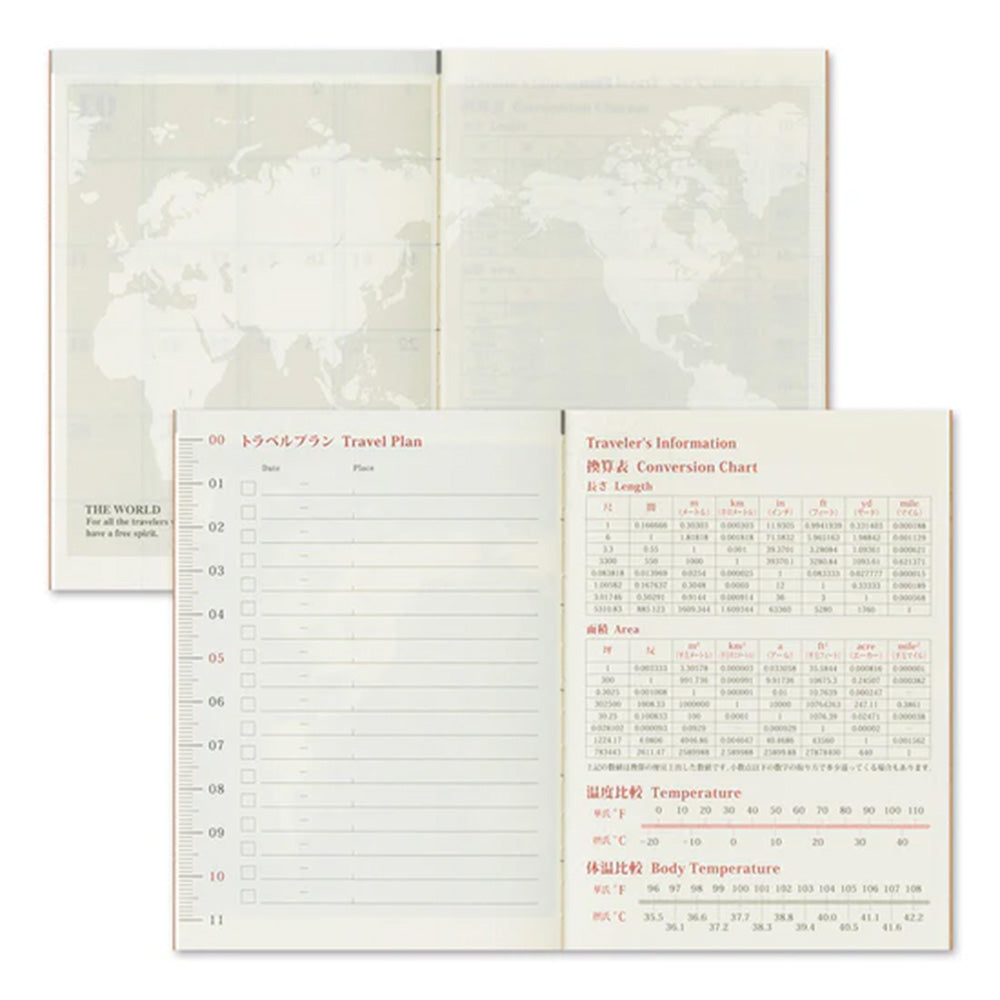 Traveler's Notebook Passport Insert Monthly 2026