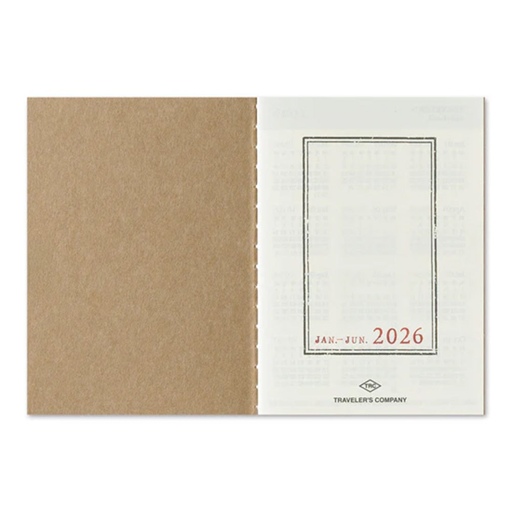 Traveler's Notebook Passport Insert Weekly 2026