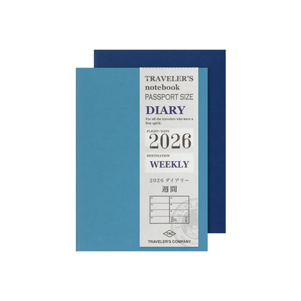 Traveler's Notebook Passport Insert Weekly 2026