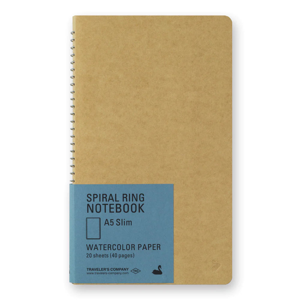 Traveler's Spiral Ring Notebook - A5 Slim Watercolor