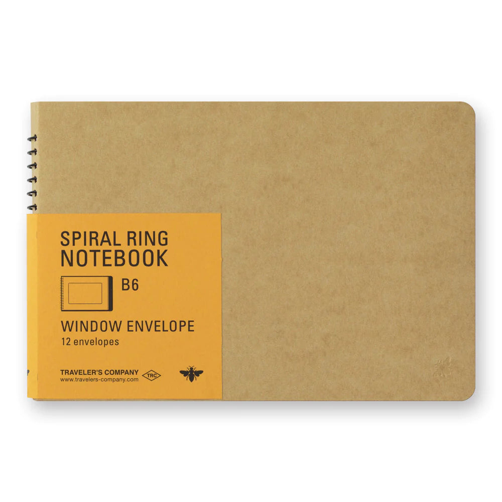 Traveler's Spiral Ring Notebook - B6 Window Envelope