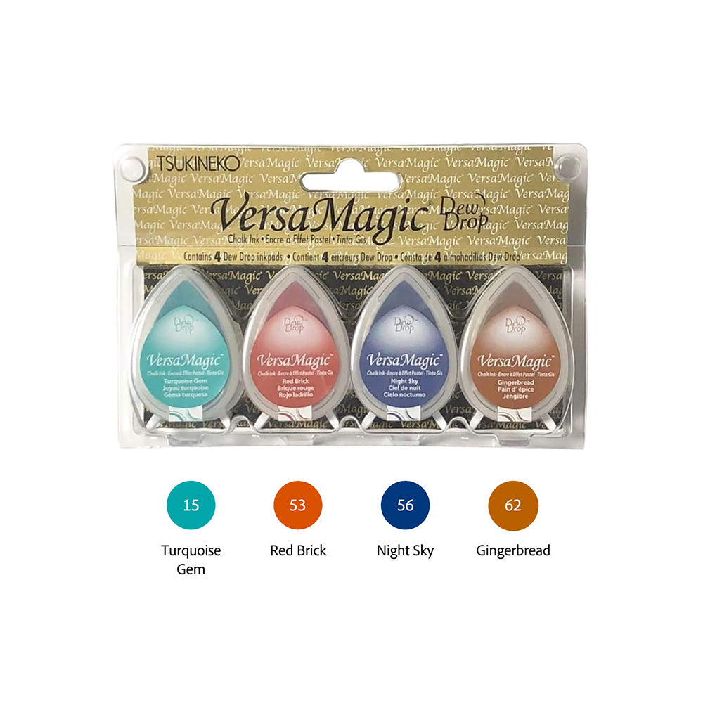 Tsukineko VersaMagic Dewdrop Stamp Ink Pad 4-Color Set - Southwest