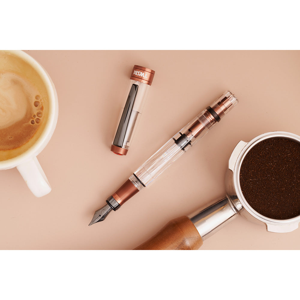 Twsbi Diamond 580ALR Fountain Pen - Affogato with Onyx