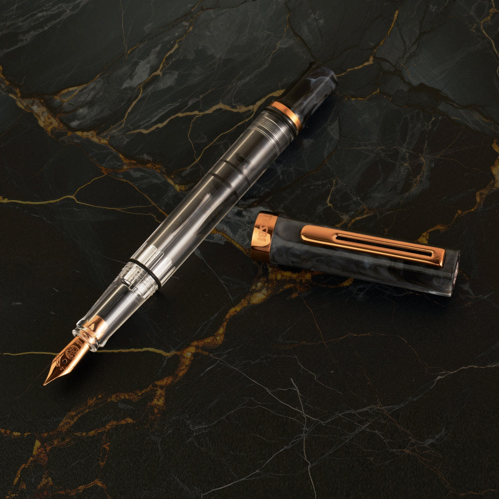 Twsbi ECO Fountain Pen - Black Marble with Bronze - M.Lovewell