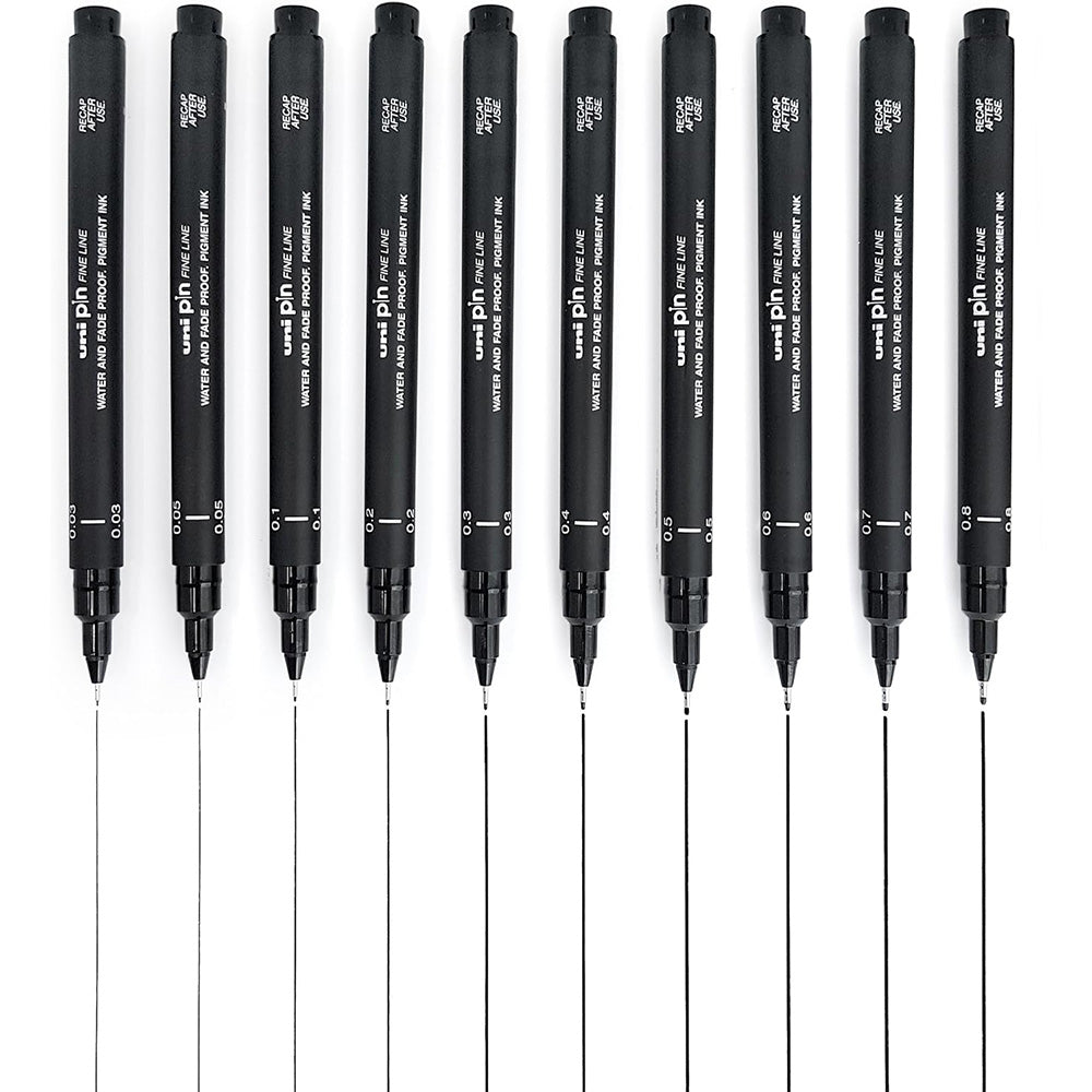Uni Pin Fineliner Drawing Pen - M.Lovewell