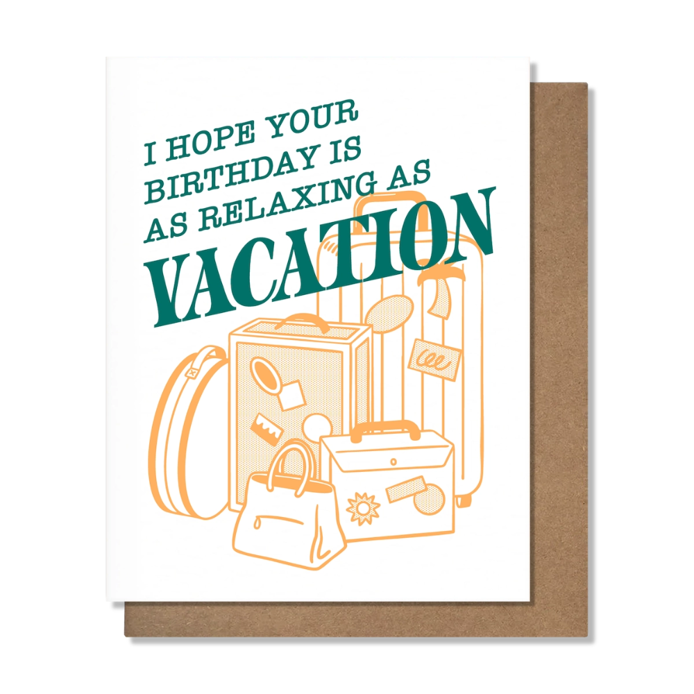 Vacation Birthday Card - M.Lovewell