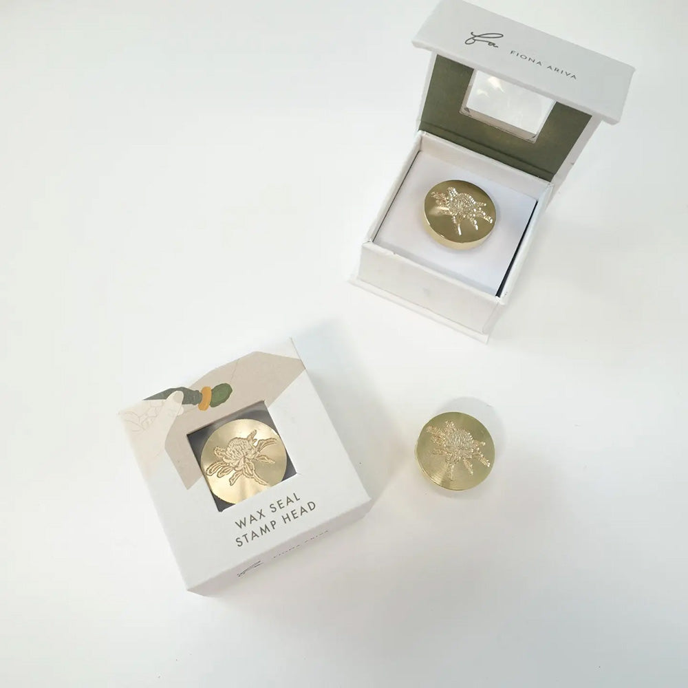 Waratah Flower Wax Seal Stamp Head Only