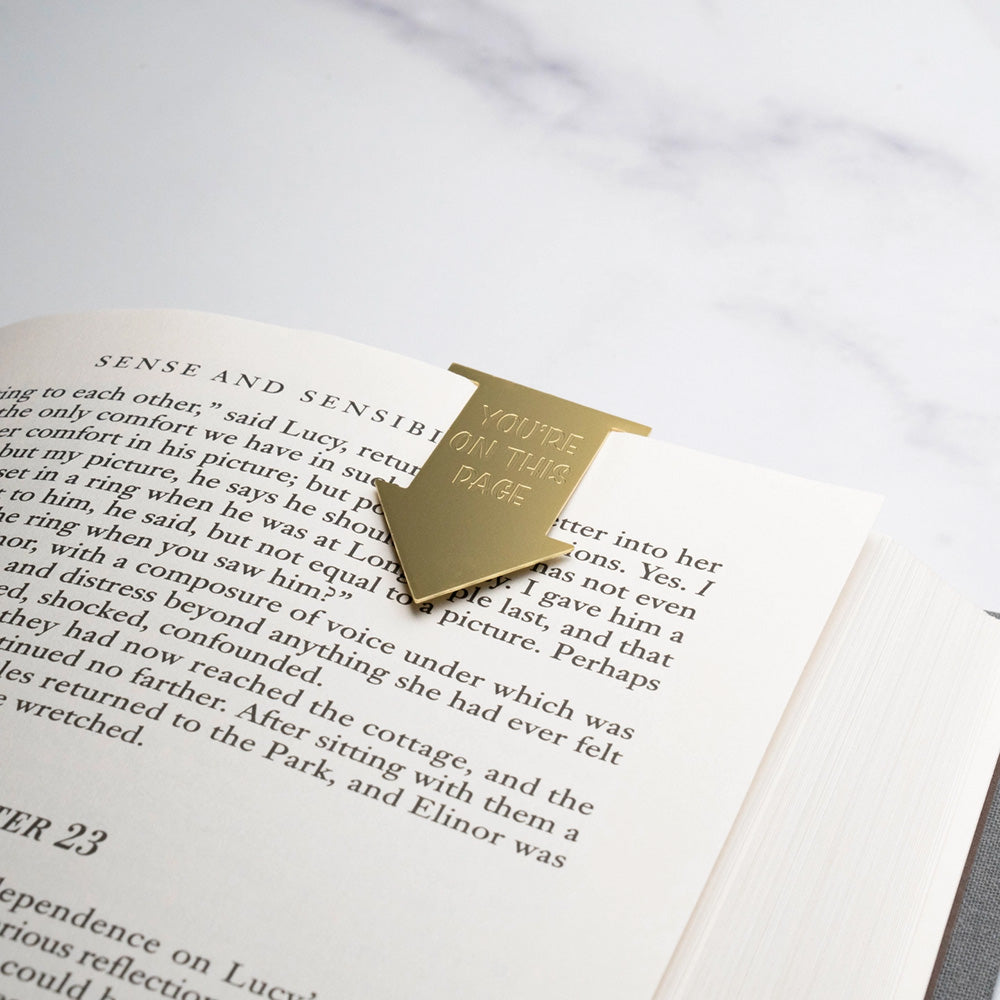 You're on this Page Metal Bookmark