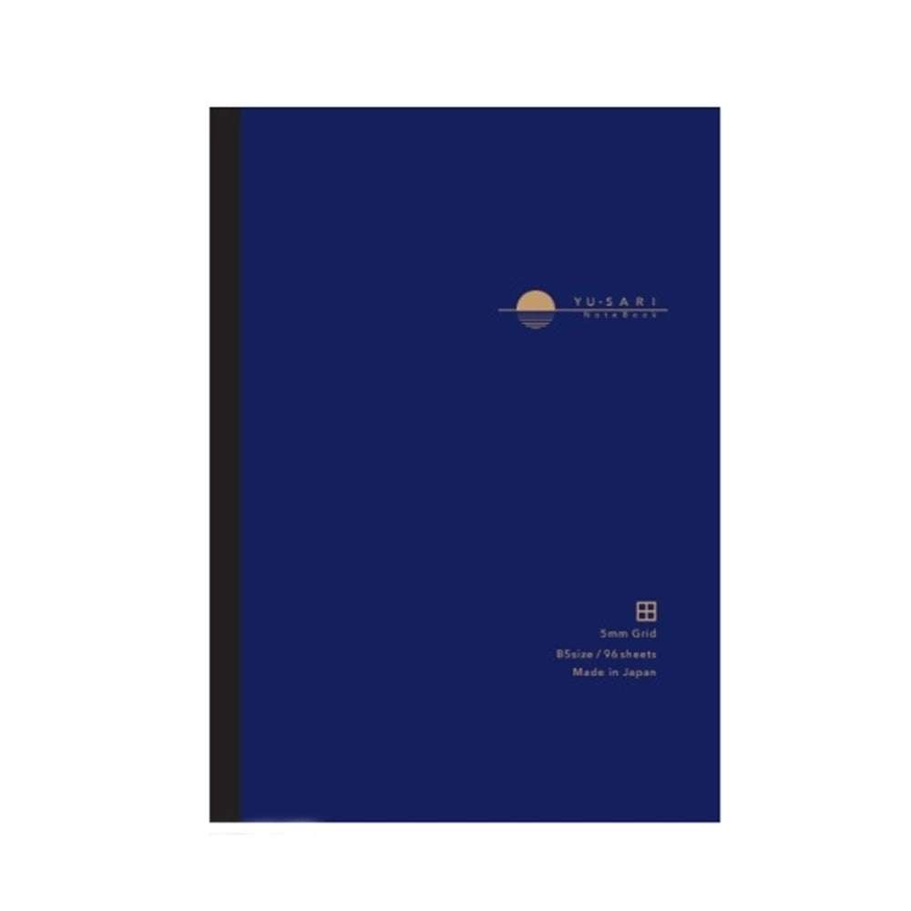 YU-SARI B5 Grid Notebook - Blue