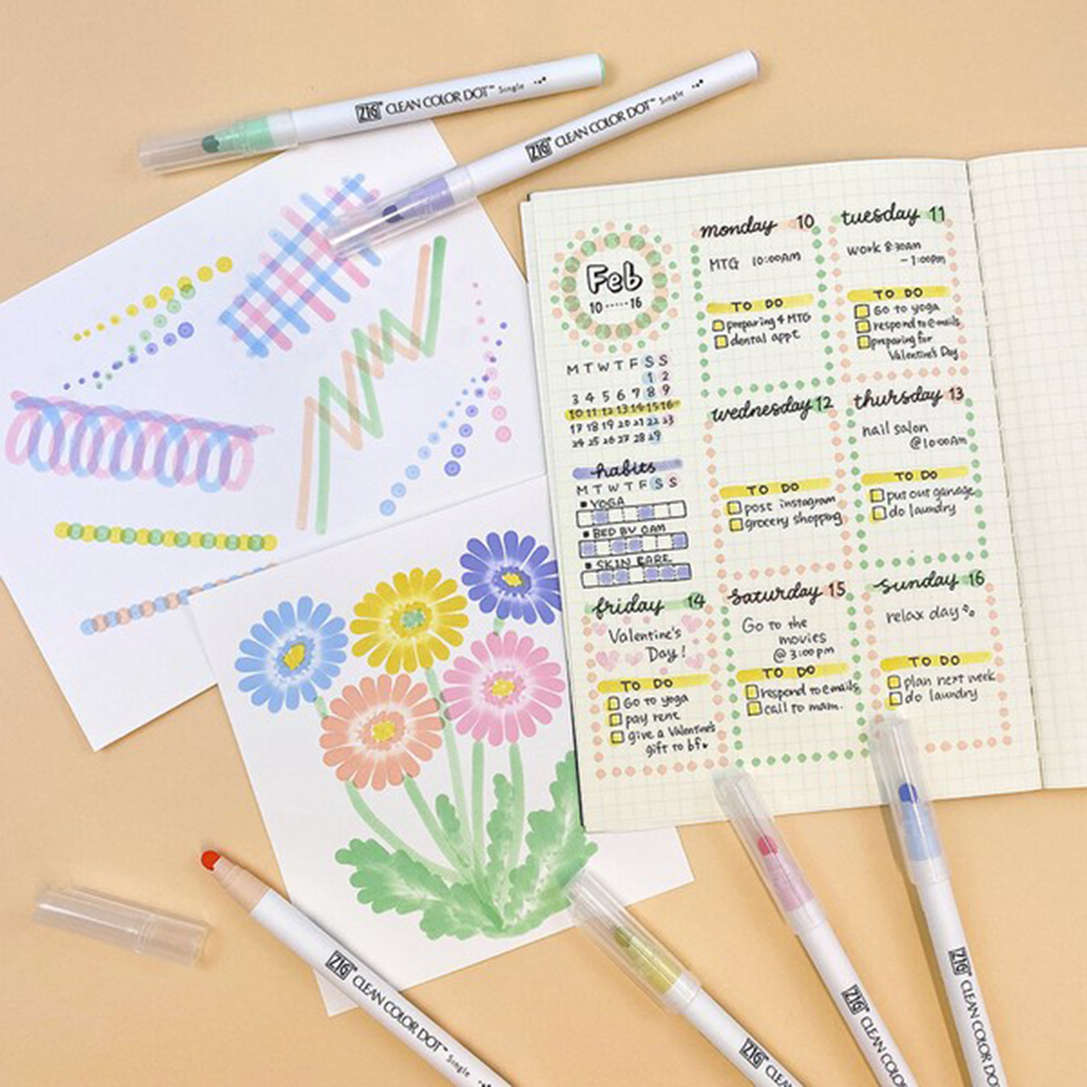 Zig Clean Color Dot Marker Single - M.Lovewell