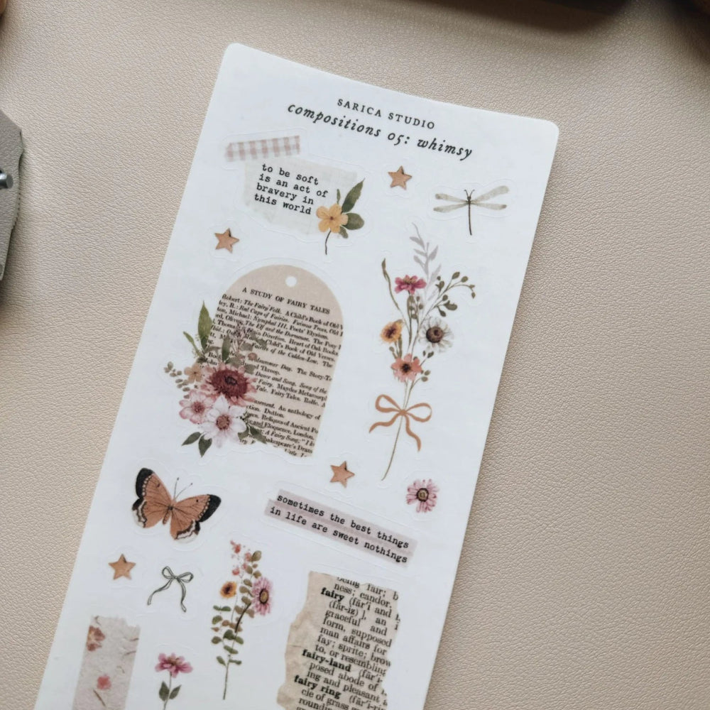 Sarica Studio Sticker - Compositions 05 Whimsy - M.Lovewell