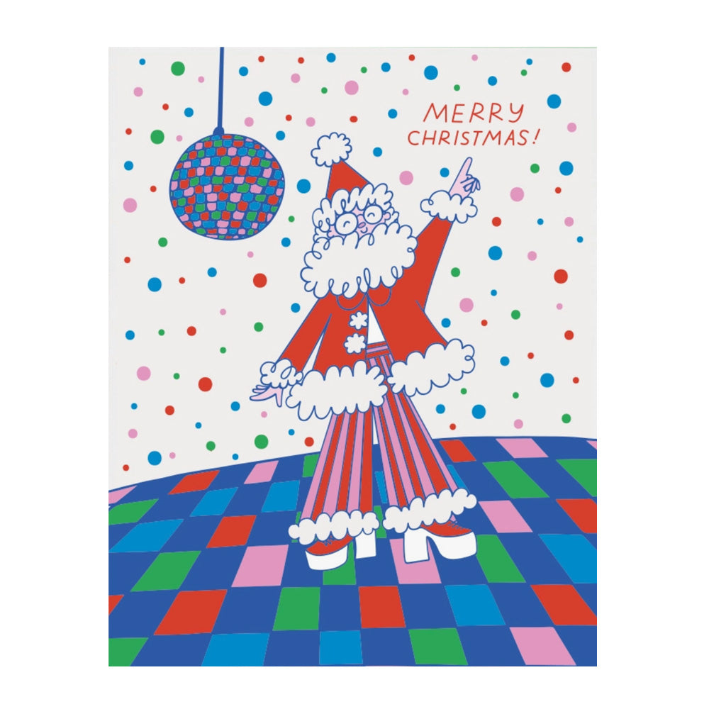 Disco Santa Card