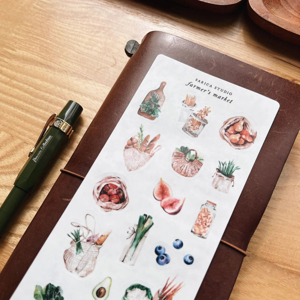 Sarica Studio Sticker - Farmer's Market - M.Lovewell