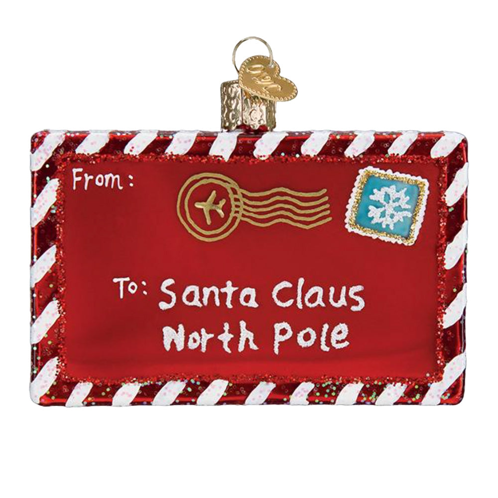 Letter To Santa Holiday Ornament