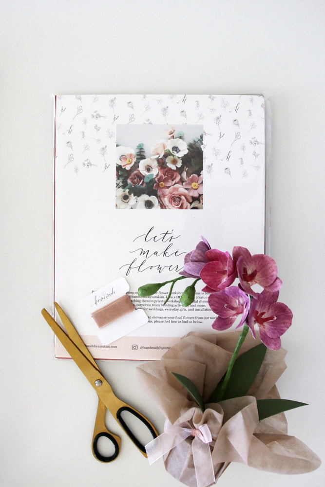 April 20: Paper Orchids with Handmade By Sara Kim