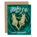 Otters Anniversary Love Card
