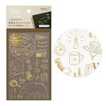 Midori Gold Foil Transfer Stickers - Outdoor
