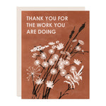 Thank You For the Work Card - Boxed Set of 6