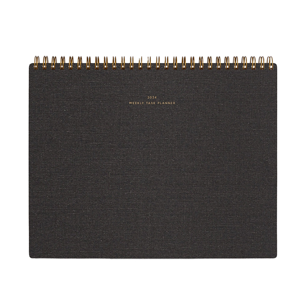 Appointed 2024 Weekly Task Planner - Charcoal Gray