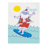 Surfin Santa Card