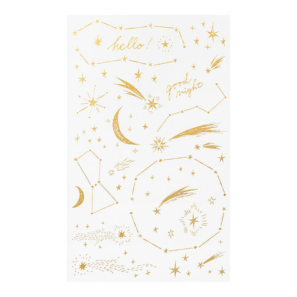 Midori Gold Foil Transfer Stickers - Star
