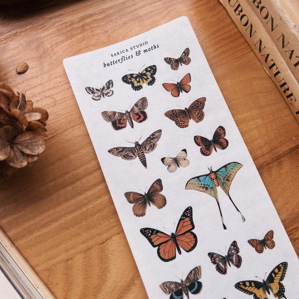 Sarica Studio Sticker - Butterflies & Moths - M.Lovewell